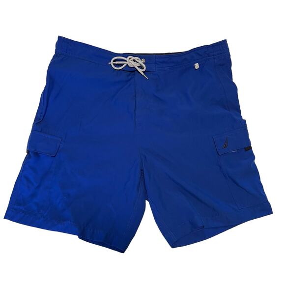 Nautica, Royal Blue, Swim Board Shorts, Men's XL Swimsuit - Picture 10 of 10